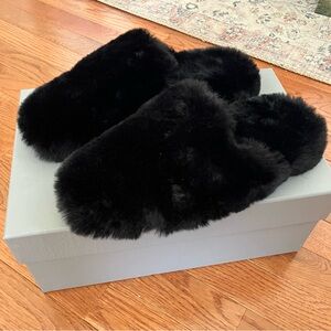 Balenciaga Black Teddy Mules